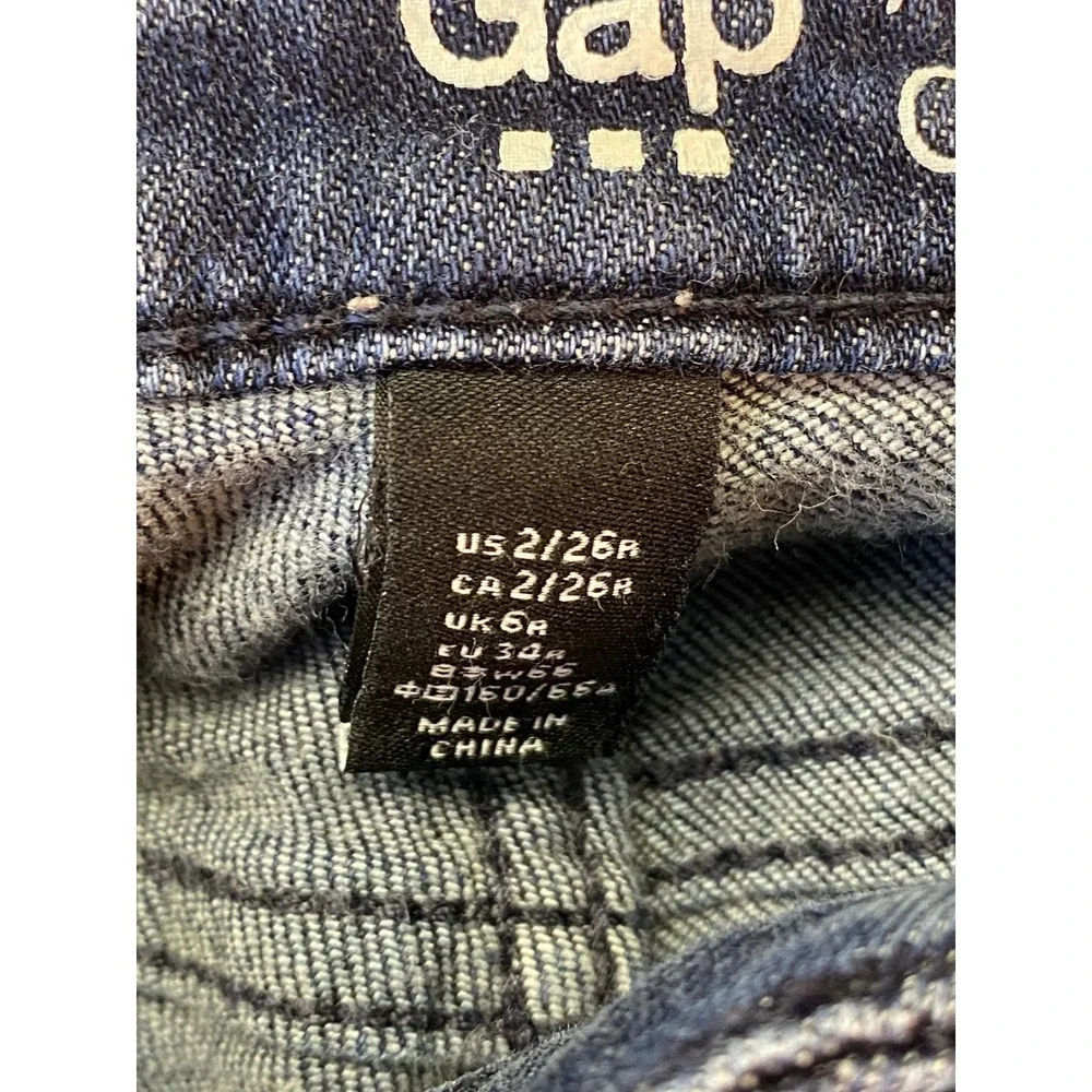 Gap Always Skinny Jeans Womens 2/26R Dark Wash Denim Mid Rise Slim Fit Pants